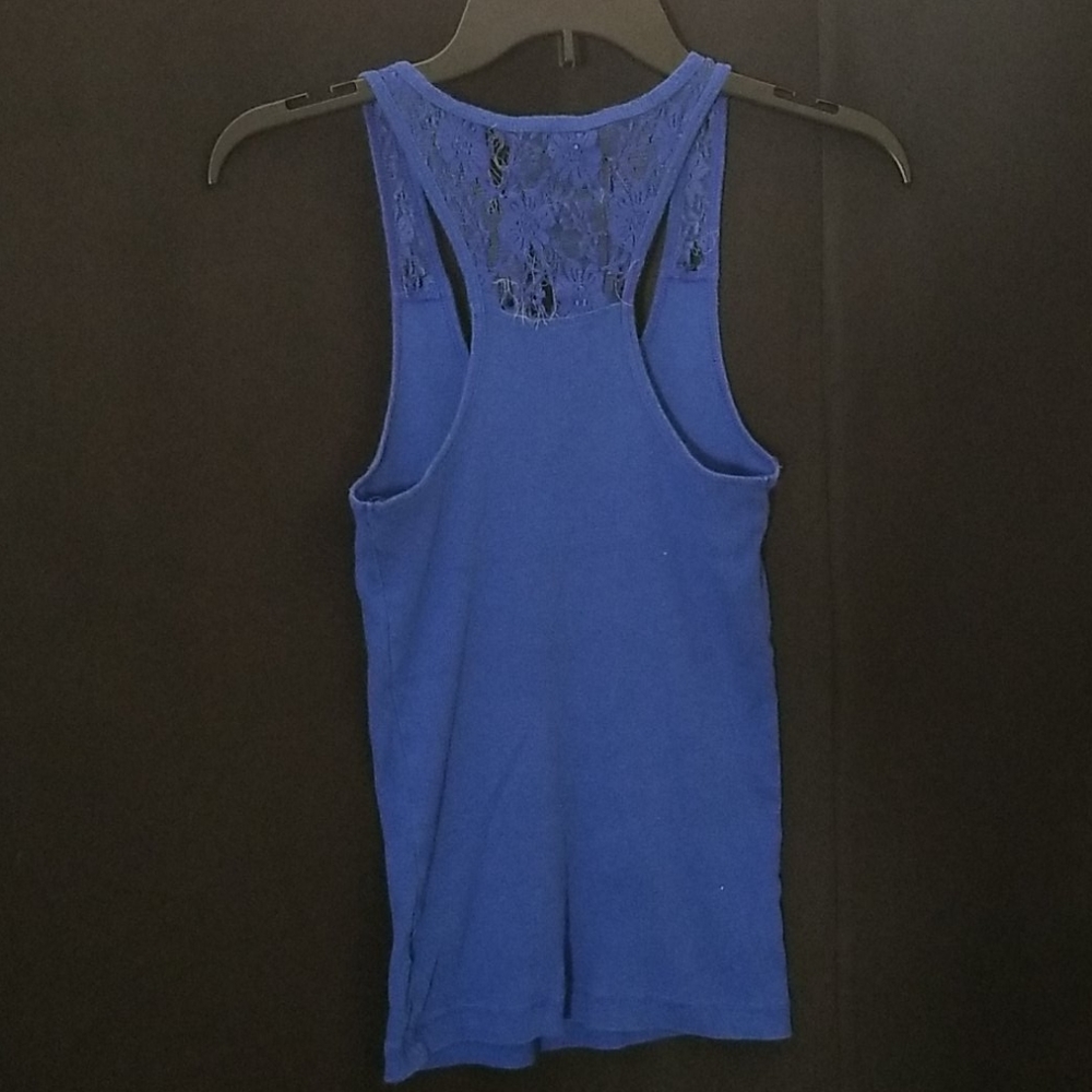 Blue Size Medium Racerback Tank Top - Picture 3 of 5